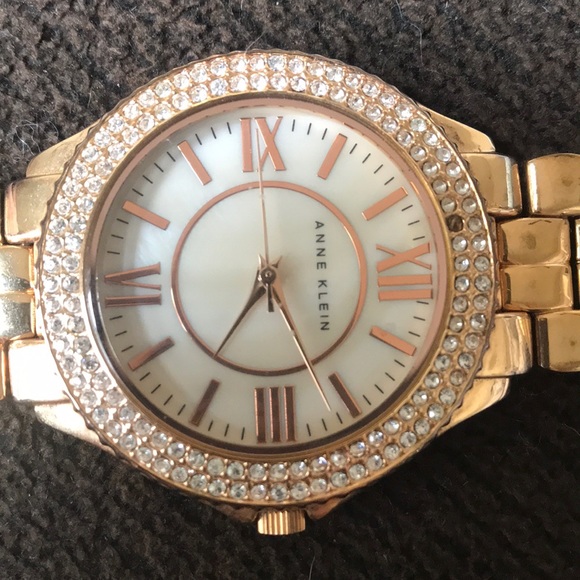 Anne Klein rose gold/gold watch